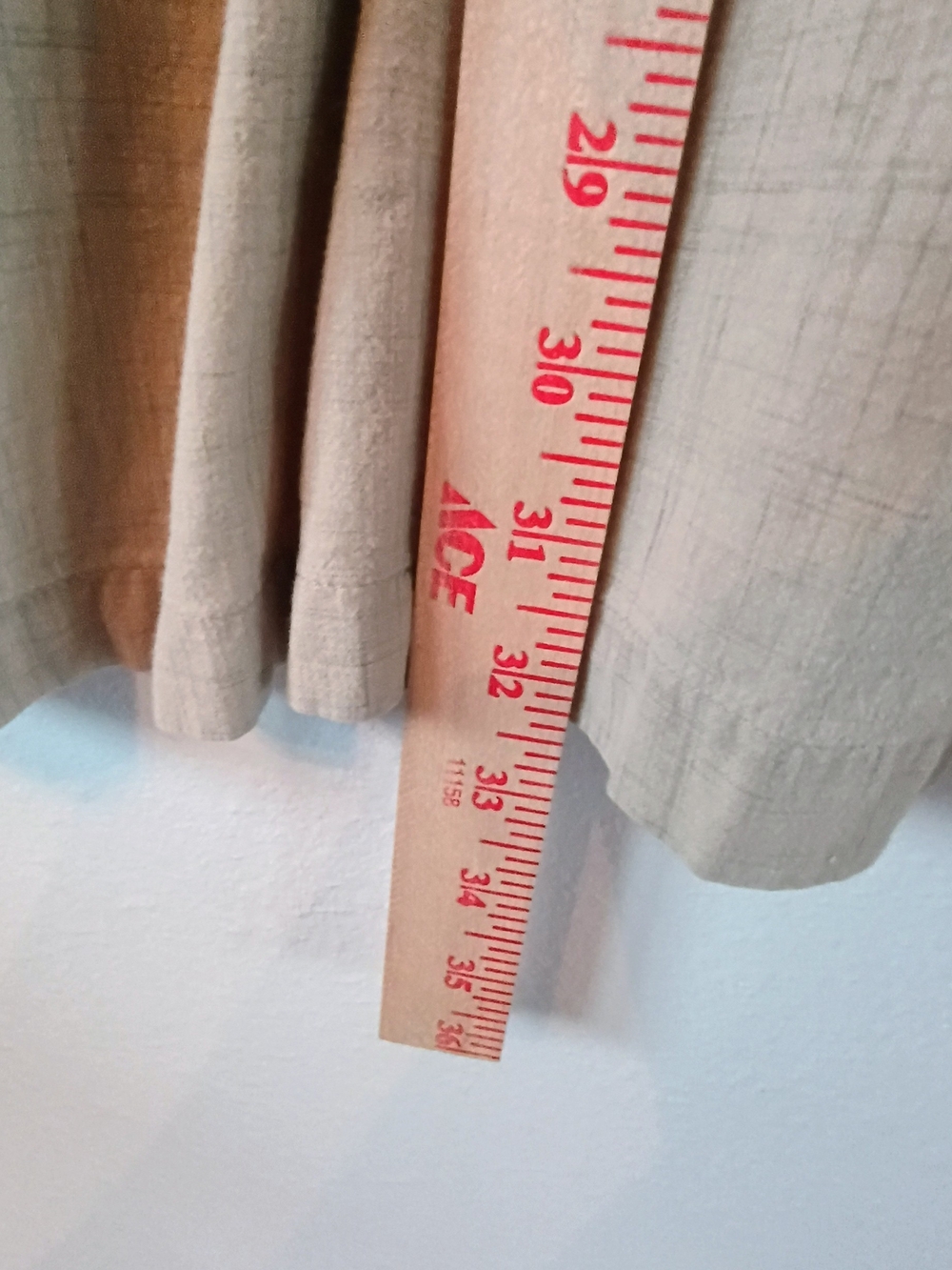 Faded Glory Tan Short-Sleeve Button-Front Linen Blend Shirt 3xl - Picture 4 of 5